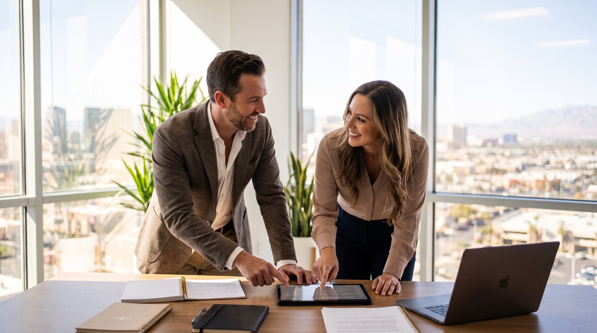 Business owners in an AI strategy session
