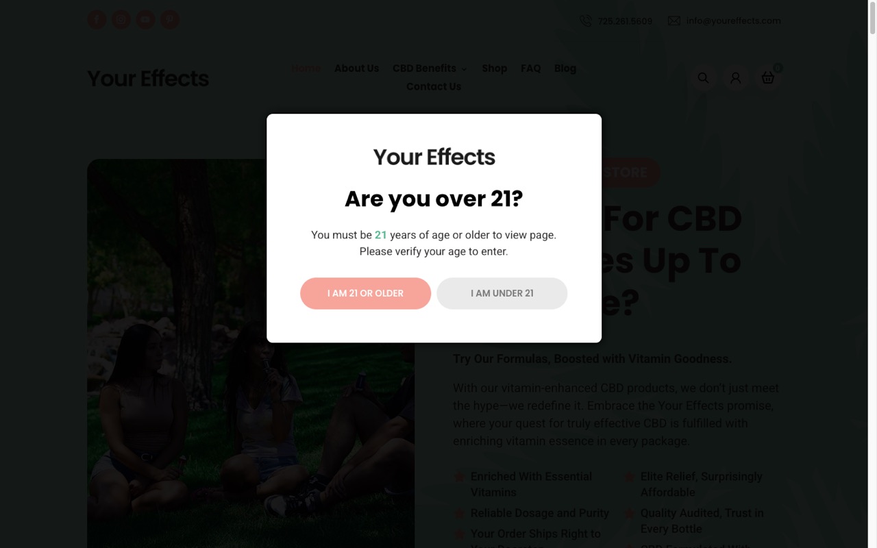 Your Effects website built by Spectral Vision