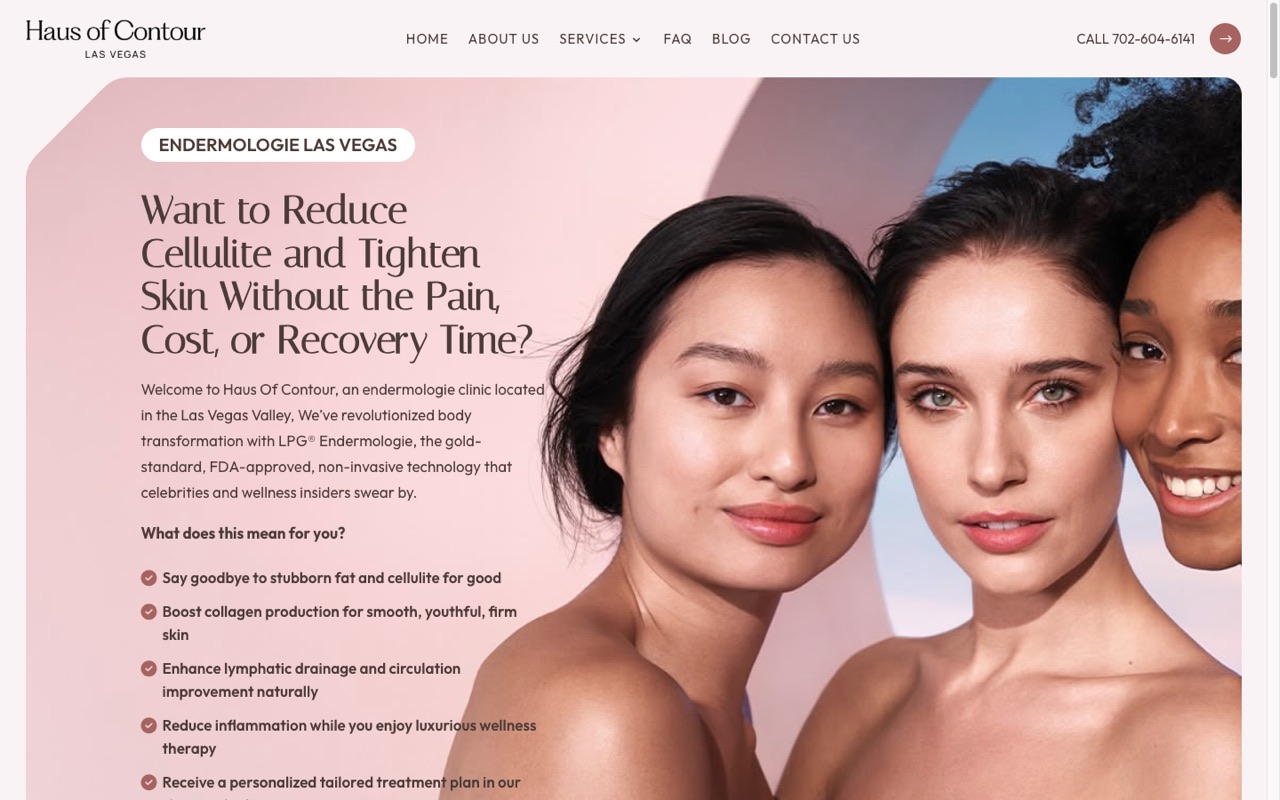 Haus of Contour website built by Spectral Vision